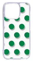 【新品未使用】iPhone15 Pro アイフォン15プロ クリア ハードケース ドット柄 水玉 (ダークグリーン) スマホケース カバー cl-ip15pro-dotsmall-12
