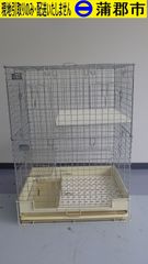【現地引き取りのみ　リユース品】猫用ケージ（R7－147）汚れ、サビあり	取扱説明書無し