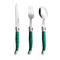 新品　ラギオール カトラリー 3点セット (ナイフ+フォーク+スプーン)  マシンメイド 各3色