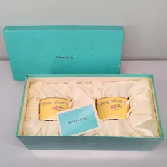 TIFFANY ティファニー ピンクチューリップ カップ&ソーサー ペアセット