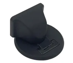 特価商品 nakao 中尾製作所 ドアストッパーⅡ-α 黒ヒンジ仕様 NDS-0102（MBK-BK) マグネット式 DIY 室内用 戸当り 対応扉重量30kg 黒色カバー 黒色ヒンジ 目立たない