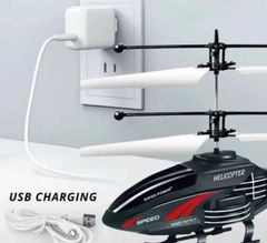 新品未使用 ラジコン ヘリコプター 黒 RC USB 充電式
