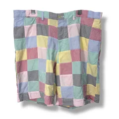90s POLO GOLF Seersucker Shorts 【W38】 90年代 ポロゴルフ ラルフローレン シアサッカー クレイジーパターン マルチカラー ショーツ