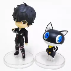 【中古】トレーディングフィギュア [単品] ペルソナ5 主人公＆モルガナ トイズワークスコレクション にいてんご 「PS4/PS3ソフト ペルソナ5 ファミ通DXパック」 エビテン限定セット同梱特典