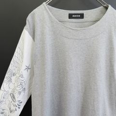 ズッカ ZUCCa 長袖カットソー 袖柄 プルオーバー a943598 