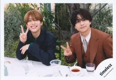 【中古】生写真(STARTO) timelesz/佐藤勝利・松島聡/横型・上半身/EP「timelesz」MV＆ジャケ写オフショット/公式生写真