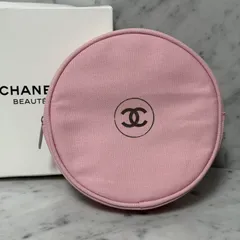 新品 未使用 CHANEL シャネル ポーチ ラウンド 小物 ジップ ロゴ ピンク ココマーク