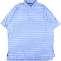 古着 ラルフローレン Ralph Lauren POLO GOLF ポロゴルフ 半袖 ボーダー ポロシャツ メンズXL/eaa349049