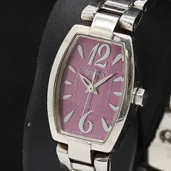 SEIKO セイコー ピンク文字盤 レディースソーラー クォーツ 限定品 4P