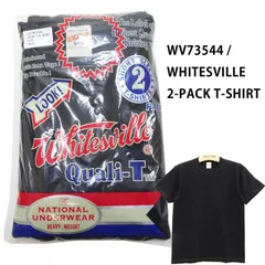 ホワイツビル Whitesville 「2-Pack 無地 Tシャツ」WV73544  東洋エンタープライズ メンズ 半袖tee tシャツ ブラック  正規品