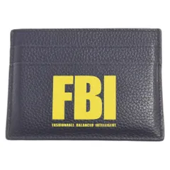 BALENCIAGA (バレンシアガ) FBI プリント カードウォレット 名刺入れ ネイビーのサムネイル