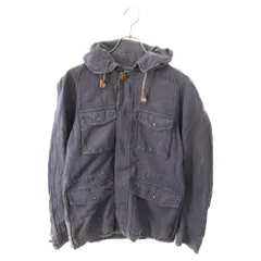 VISVIM (ヴィスヴィム) 14SS PFD JKT DMGD ジップアップ フード付き コットン ジャケット ブルゾン インディゴ 0114105006007のサムネイル