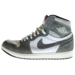 NIKE (ナイキ) AIR JORDAN 1 RETRO HIGH OG BLACK AND SMOKE GREY DZ5485-051 エアジョーダン ブラックアンドスモーク ハイカットスニーカー ホワイト/グレー