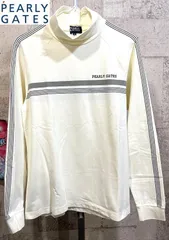 美品 パーリーゲイツ 長袖 モックネックシャツ 3 PEARLY GATES 053-166050 ハイネック