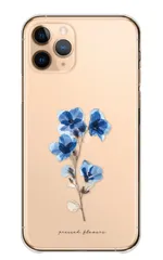 OPPO A5 5G ケース カバー オッポ A5 5G スマホケース ハードケース 花 押し花 (プリント) ドライフラワー パンジー すみれ 韓国 春 おしゃれ シンプル 透明 カラー02