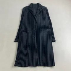 HaaT イッセイミヤケ ロングコート ナイロン ライトベージュ ISSEY