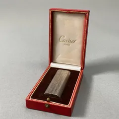 i4 ②《希少》 Cartier カルティエ 銀無垢 SV925 オーバル ローラー式 ガスライター シルバー SILVER 火花確認済み 箱付きt18rのサムネイル