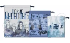 【中古】雑貨 場地＆千冬＆三ツ谷＆八戒 3P巾着 「東京リベンジャーズ」