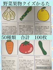 野菜果物クイズかるた　レクリエーション　デイサービス　高齢者施設