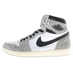 NIKE (ナイキ) AIR JORDAN 1 HIGH OG WHITE CEMENT エアジョーダン1 ホワイトセメント ハイカットスニーカー ホワイト/ブラック US10/28cm DZ5485-052