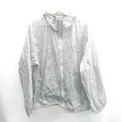 ◇ Θ CONVERSE コンバース ロゴプリント 長袖 マウンテンパーカー サイズLL グレー メンズ E  【1410100013562】