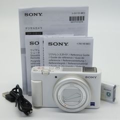 ■ほぼ新品■ SONY(ソニー) コンパクトデジタルカメラ VLOGCAM Vlog用カメラ ZV-1 ボディ ウィンドスクリーン付属 24-70mm F1.8-2.8 ズームレンズ ホワイト ZV-1 W