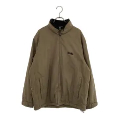 ファーストダウン 90s オールド ヴィンテージ ジップジャケット M ベージュ系 FIRSTDOWN 裏フリース メンズ 古着 【240127】