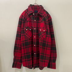 ネルシャツ　オーバーサイズ　チェックYシャツ　N