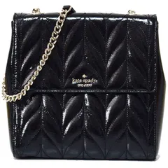 ケイトスペード バッグ katespade パテントカウレザー ブライアー レーン キルティング ブレイデン チェーン 2WAY 斜めがけ ショルダー リュックサック バックパック ブラック WKRU5975