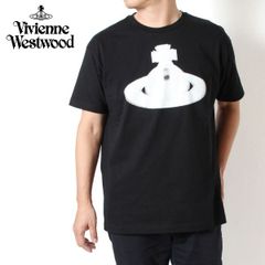 25SS新作モデル ヴィヴィアン・ウエストウッド Vivienne Westwood メンズ オーブプリント HALFTONE ORB CLASSIC Tシャツ【BLACK】 3G01003G BLACK/【2025SS】m-tops