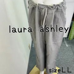Laura Ashley ズボン　カジュアルパンツ　グレー　ウエスト自由のサムネイル
