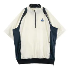 サイズ：LL LE COQ GOLF ルコックゴルフ  ハーフジップ 半袖 中綿ブルゾン  ホワイト系 [240101436219] ゴルフウェア メンズ ストスト