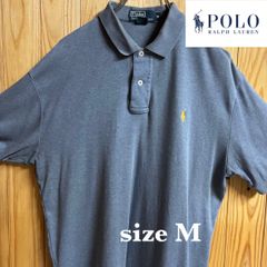 【古着】PORO RALPH LAUREN(ポロ ラルフローレン)半袖ポロシャツ M ブルー US古着 ゴルフウェア シンプル