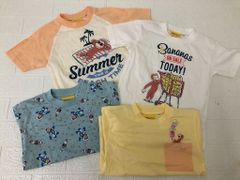 【新品展示品】コストコ おさるのジョージ Tシャツ 4枚セット 95cm