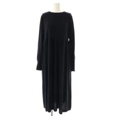 イエナ IENA パフスリーブニットワンピース ロング ネイビー /DO ■OS ■SH