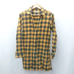 ◇ Θ URBAN RESEARCH アーバンリサーチ 柄入り 長袖 長袖シャツ サイズF オレンジ系 レディース メンズ E  【1506230030026】