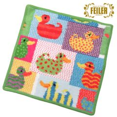 【新品 未使用】FEILER フェイラー ハンカチ タオル タオルハンカチ 25cm DUCKY ダッキーパッチ DUCKY951621