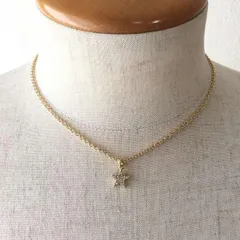 スターネックレス ゴールド メンズ ネックレス アクセサリー ジルコニア