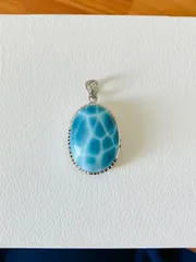 【愛と平和の石】極上　ラリマー　ペンダントトップ