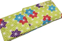 お仕立て上がり袷着物-No.650【M L TL各サイズ・選択肢有/地色：ライム色/洗える/着物/お買い得品/canoa/香乃逢)