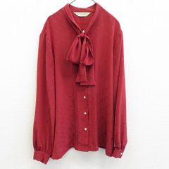 ピエールバルマン PIERREBALMAIN シャツ ブラウス トップス ボウタイ 総柄 [x959627] F01
