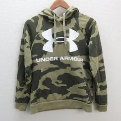 y■アンダーアーマー/UNDER ARMOUR 迷彩柄トレーニングパーカー■カモフラ【レディースM】LADIES/162【中古】