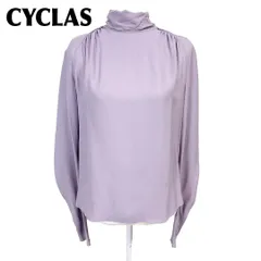 素敵！　シクラス　ブラウス　9号 セール】 〈洗濯機可能〉シャーリング ネック 長袖 ブラウス