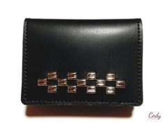スタッズショートウォレット ミニ財布 ミニウォレット 本革 名刺入れ カード入れ 手の平サイズ ロック ロカビリー ヴィンテージ