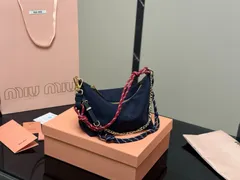 【今日特価】MiuMiu ミュウミュウ キャンバス ランチボックスバッグ with サーフレース