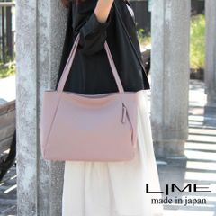 トートバッグ レディース A4 本革 女性 大人 高級 おしゃれ シンプル レザー 通勤 通学 LIME L2029 アッシュローズ