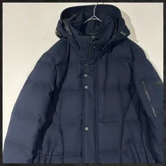 ニコルクラブフォーメン NICOLE CLUB FOR MEN フード付きダウンジャケット 48 紺 ネイビー　メンズ