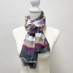 美品　ファリエロサルティ　ストール ウール　シルク ファリエロサルティ Faliero Sarti Japan大判ストール モダール