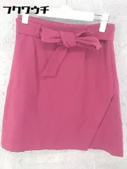 ◇ ◎ BE RADIANCE ビーラディエンス ウエストベルト付 ミニ スカート サイズM ワインレッド系 レディース 【中古】 【1002801359614】のサムネイル