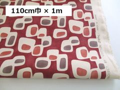 コットンこばやし　リサイクルコットン　キャンバス　Round square　生地　布地　110cm巾×1ｍ